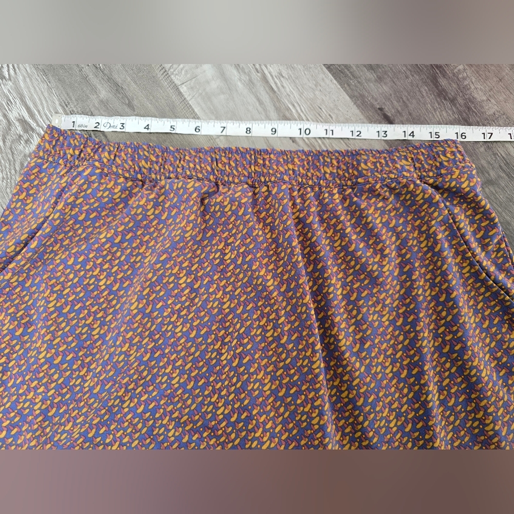 Toad&Co Geo Print Recycled Sunkissed Weekend Skort Large - Picture 6 of 13